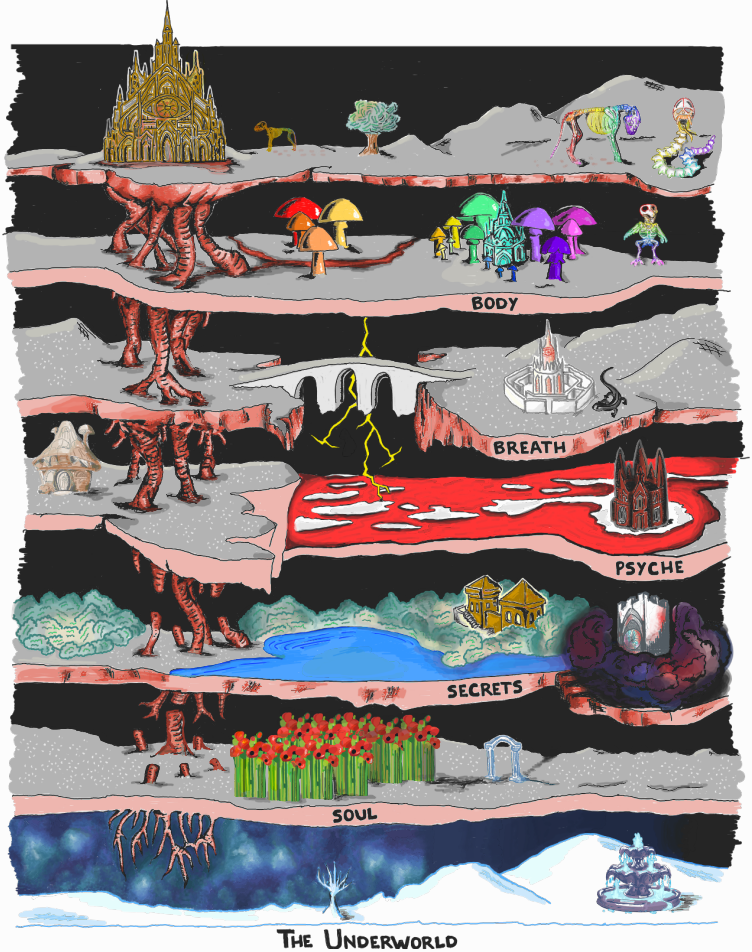 Original map concepts and world names based on the Crowns of Nyaxia series by Carissa Broadbent. Annotated illustration created by Romantasy Wiki for reference.
