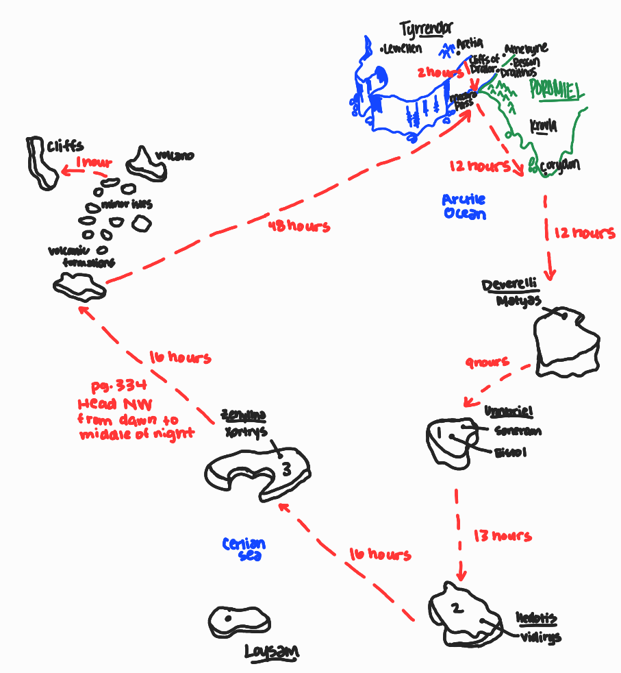 Original map concepts and world names based on the Empyrean series by Rebecca Yarros. Illustrated reference diagram created for Romantasy Wiki.
